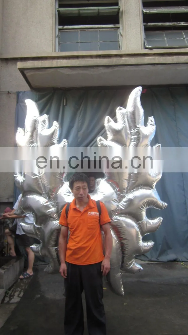 inflatable silver wings