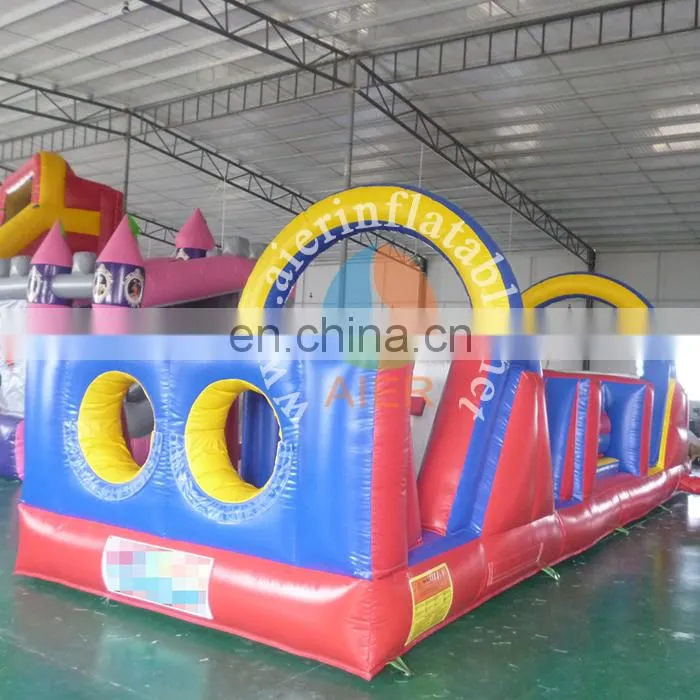 Newest factory price nice inflatable obstacle course for adult and kids