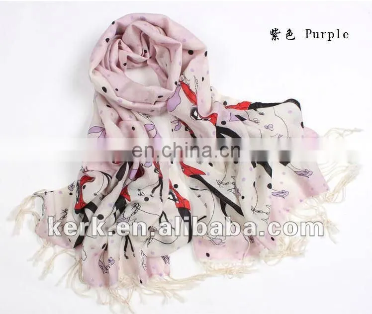 Women's scarf 100% Wool Pashmina Cashmere Shawl/Wrap Floral Scarves Shawls