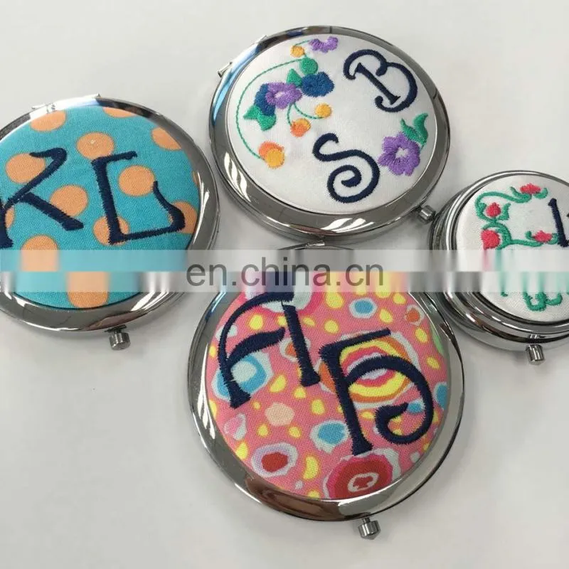 Customized Collection box,Pill casewith Fabric with Embroidery logo