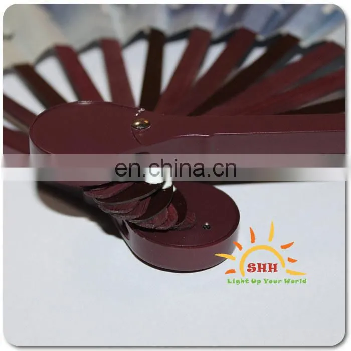 new products 2016 innovative products hand held folding fans with LED lights