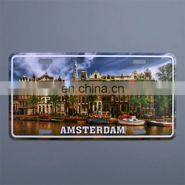 Wholesale OEM Items Fashional Decoration Use Custom Metal Stainless Steel Motorcycle Number Plate