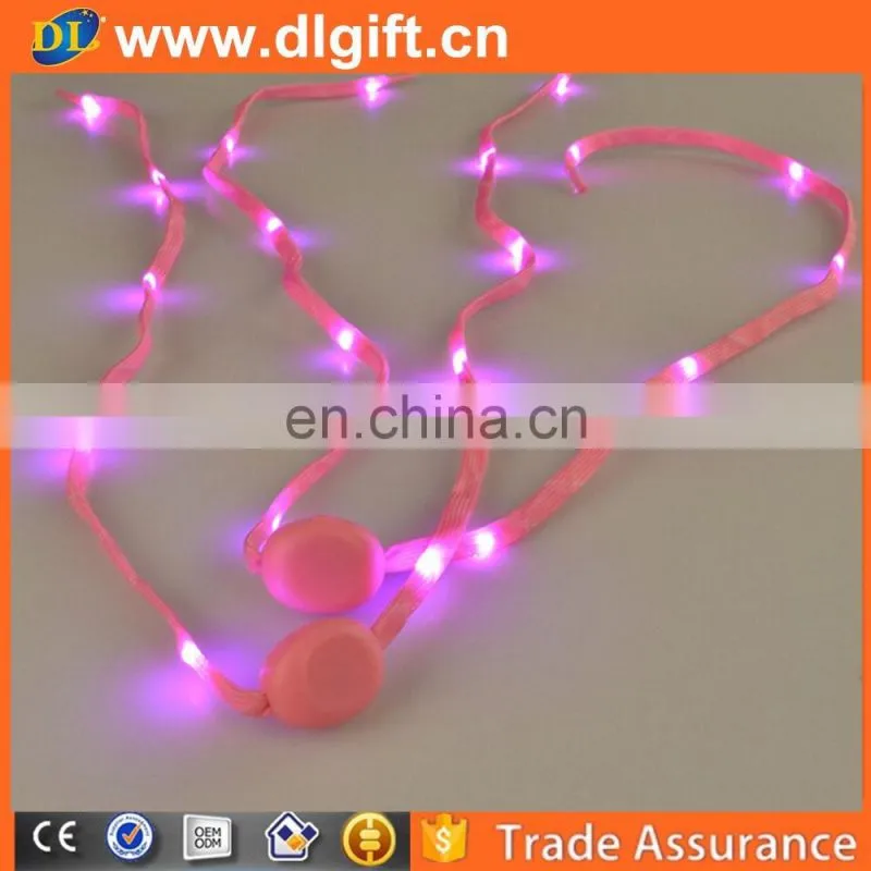 America Wholesale cute led flashing shoelace for Christmas gift