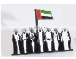 metal national day uae soft enamel badge with magnet