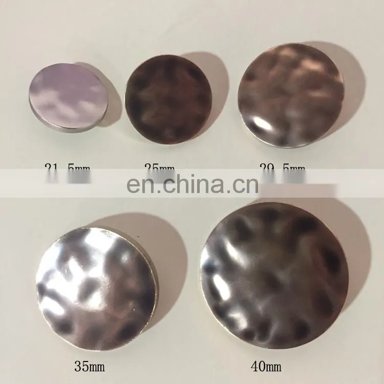 fashion antique gold metal zinc alloy big sewing button with various sizes for coat