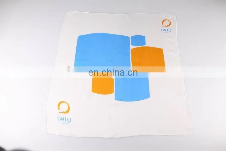 custom logo silk scarf