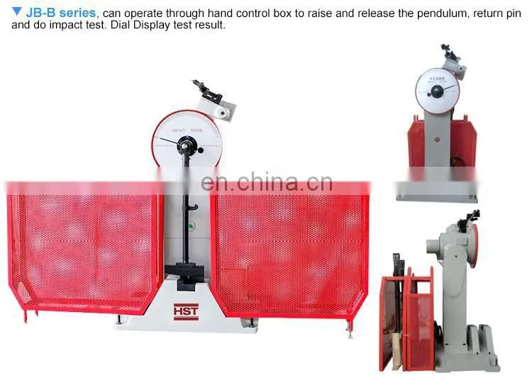 JB-300 Manual Charpy Pendulum Impact Testing Machine/plastic drop ball impact test machine