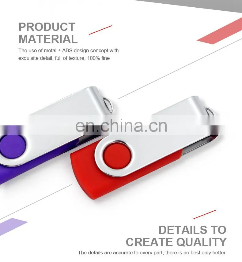 Custom 16GB 32GB 64GB Memoria USB Stick Memory Disk Metal Hook USB Flash Drive