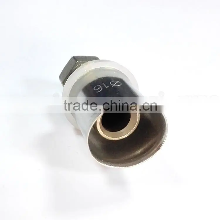 Ningbo Galvanized Malleable micro flare straight stop union pipe press fitting