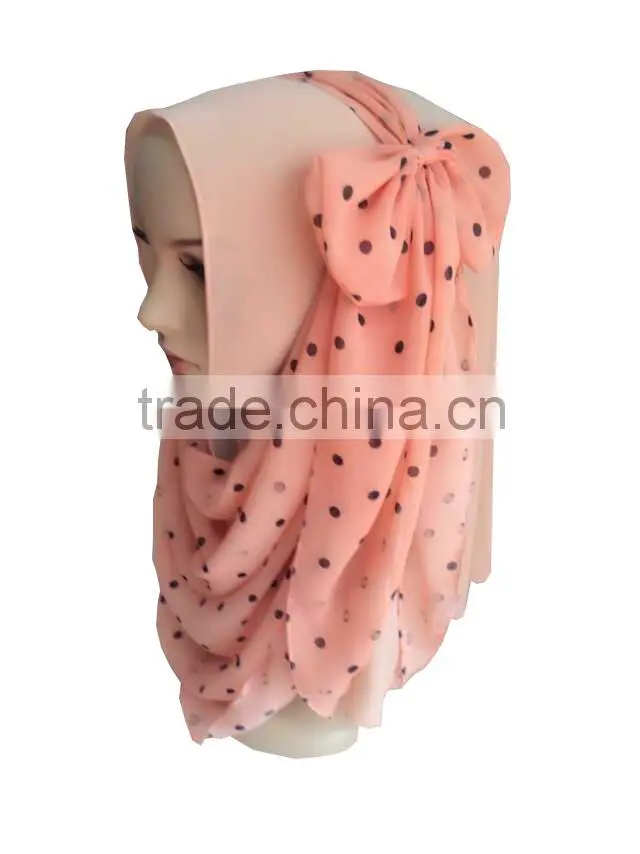 Latest design Fashion muslim long scarf one set chiffon HIJAB