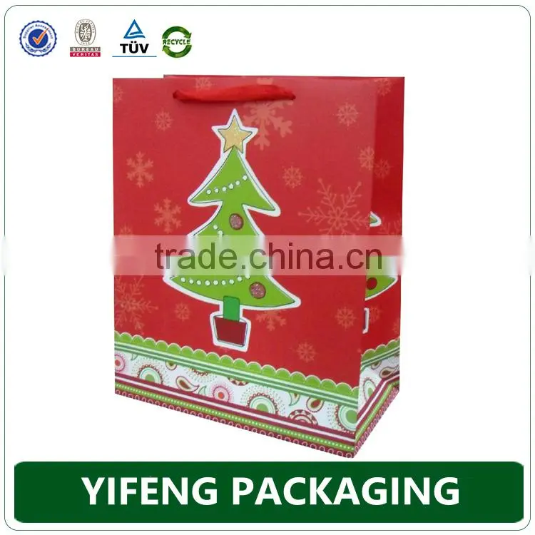 Wholesale alibaba fancy paper gift bag with handles,christmas paper bag for gift,customized paper gift bag made in china