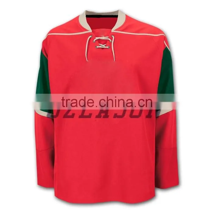 High quality hockey jersey team wear OEM hockey jersey with customized logo