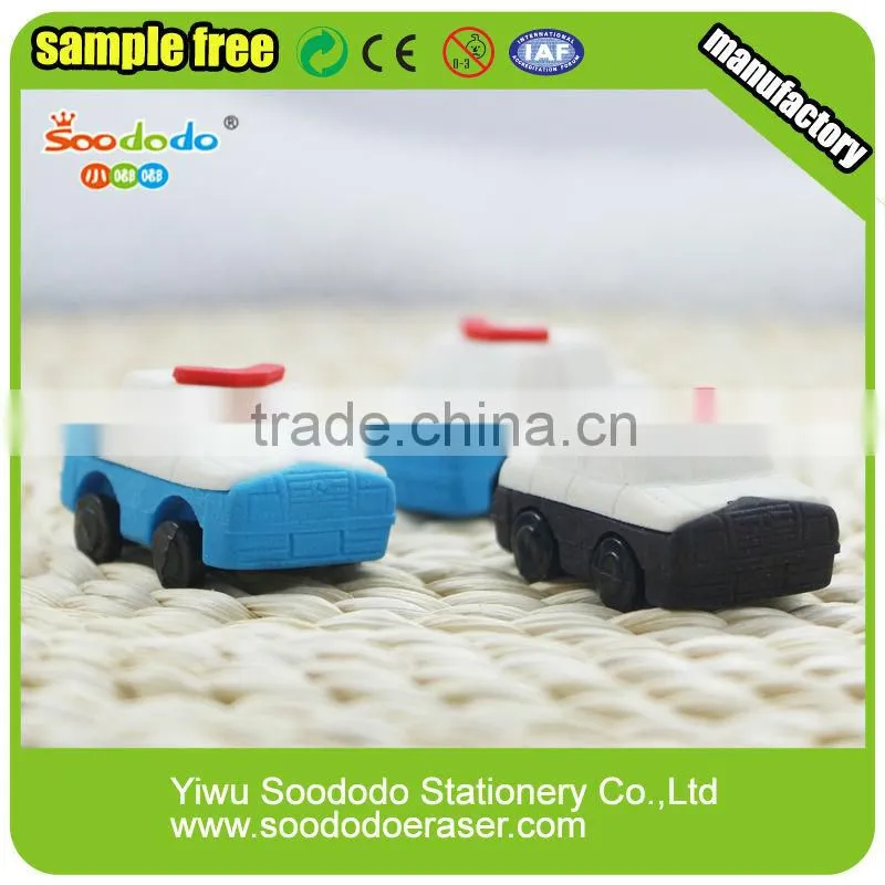 Car shaped stationery set eraser