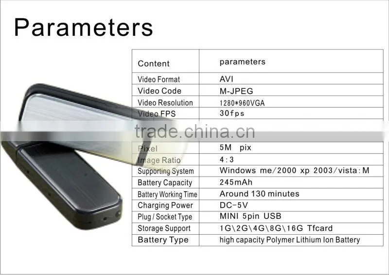 S828 Night Vision U-Disk Camera mini camera 1280x960