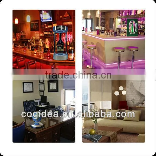 stylish acrylic led bottle display bottle holder for advertisement nice beer display