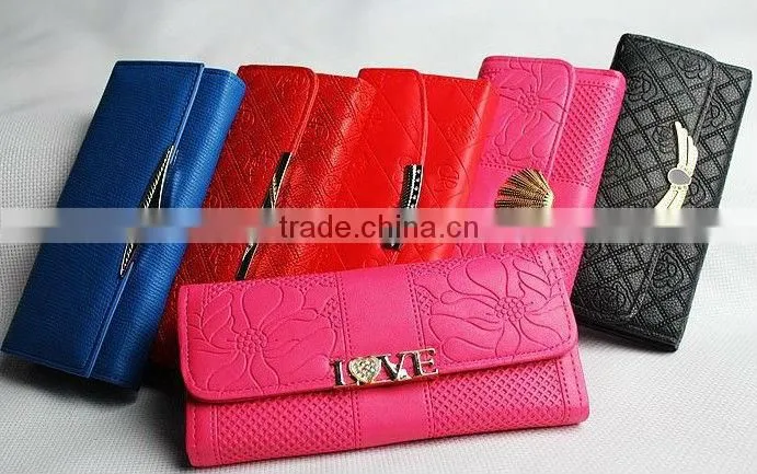 leather wallet ladies multicolor