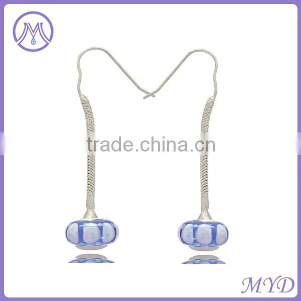 murano glass bead earrings
