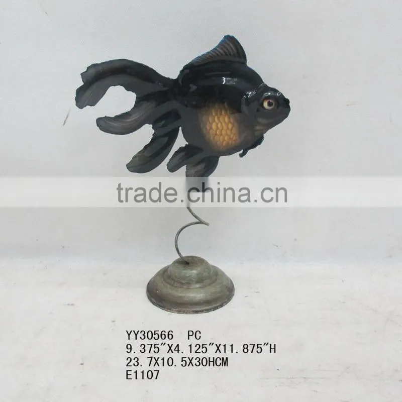 metal fish for table top decor