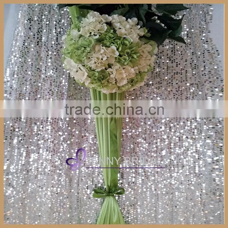 BCK089 wholesale high quality customize size shiny silver sequin event party backdrop for weeding decoration