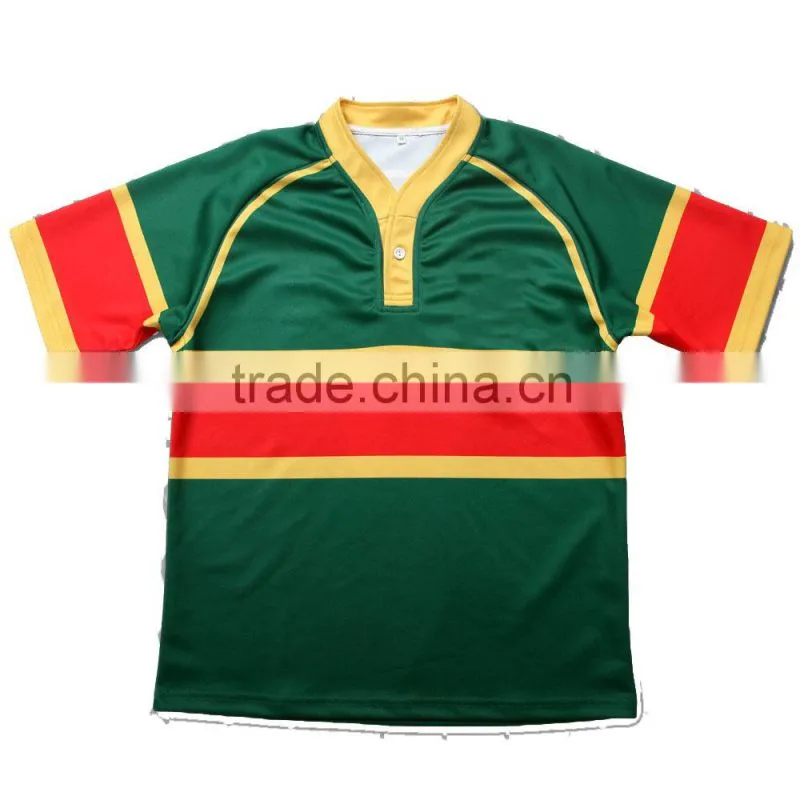 Men's Custom design pattern full sublimation rugby jersey