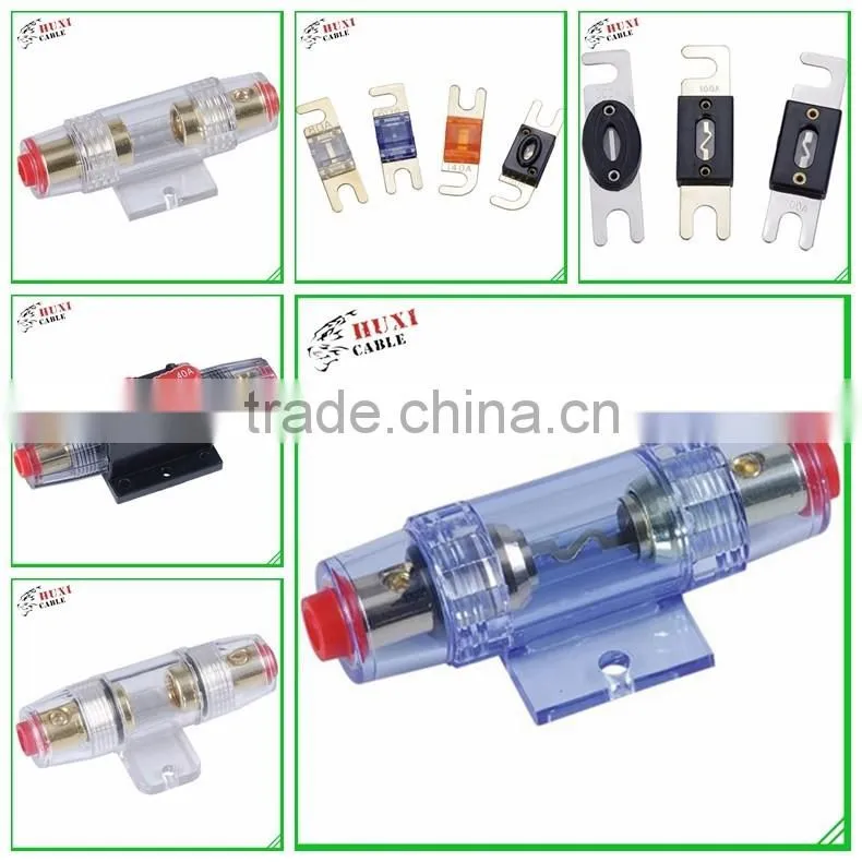 HUXI PVC Fuse Holder Quick Response Car Fuse Holder