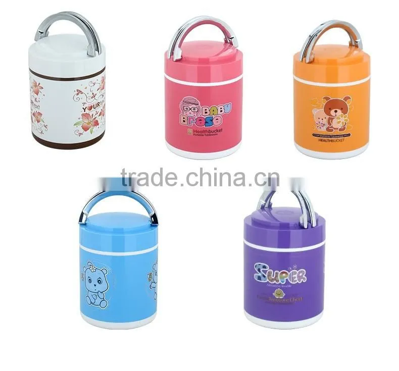high quality stainless steel lunch box tiffin carrier 304 for children