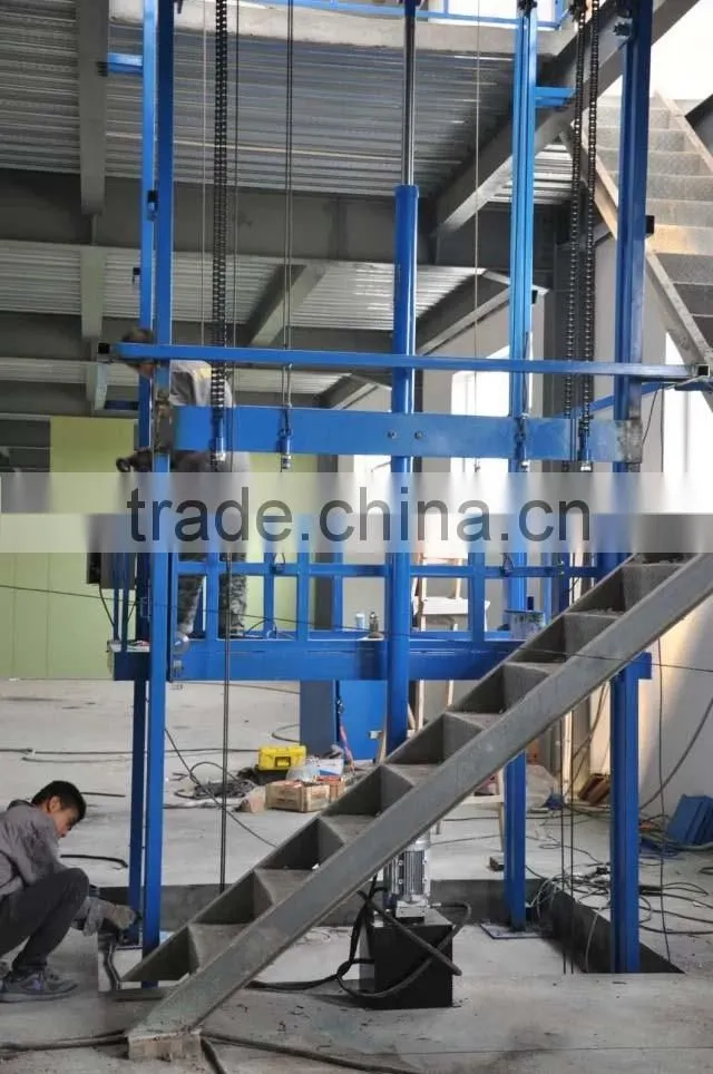 Electric home small elevator guide rail lift