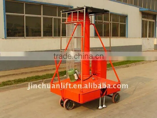 single ladder anti-rotating hydraulic telescopic cylinder lifts