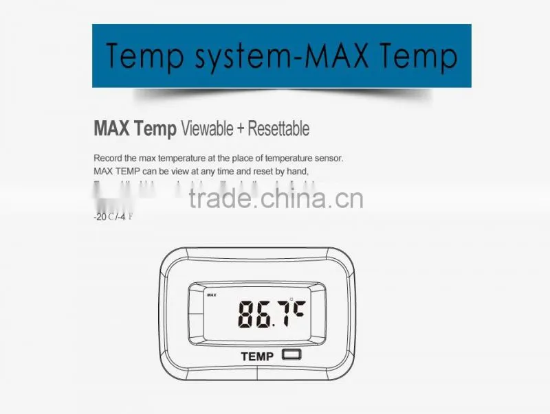 Digital Waterproof Temperature Meter Thermometer Used For Engine Generator Motor Snowmobile Lawn Mower ATV Motorcycle
