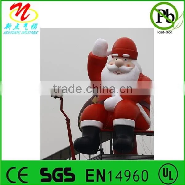 Hot sale 20ft outdoor inflatable Xmas pop up santa claus display