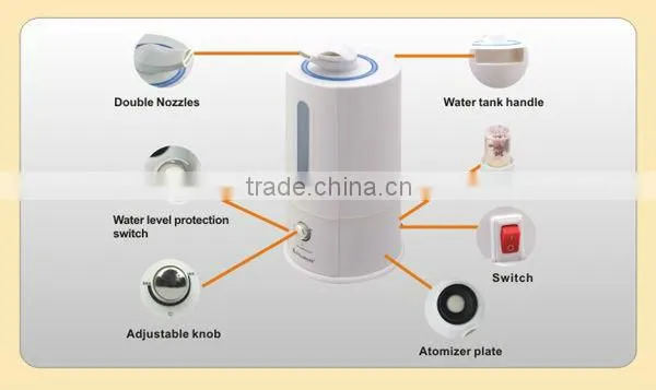 steam humidifier air purifier and humidifier ultrasonic humidifier with filter PH-402-13