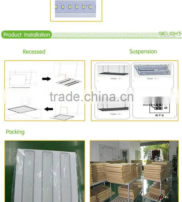 CE ROHS 600X600 30w integrated led grille light