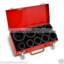 9 pieces carbon steel tool impact wrench socket set