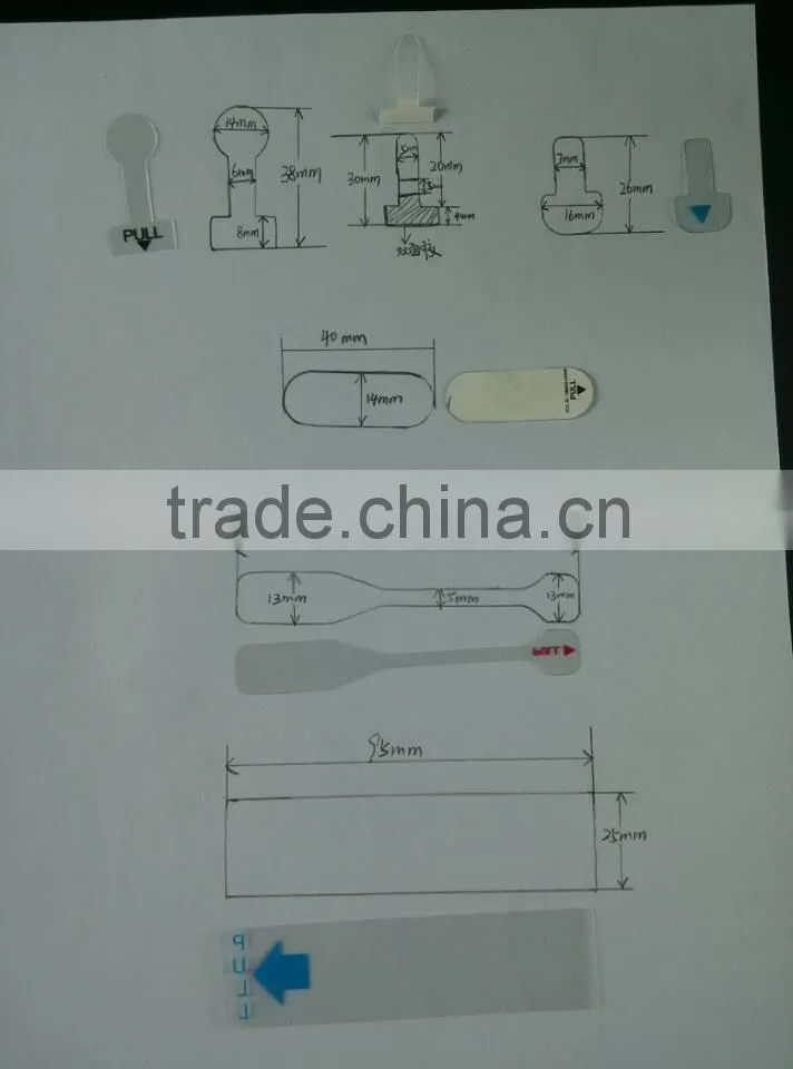 plastic pull tabs,battery pull tabs,battery strip insulator.