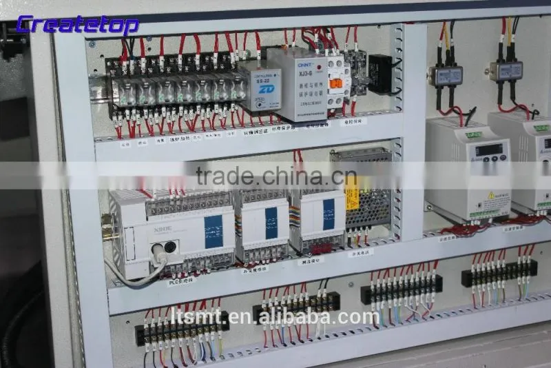 Mini type energy saving hot air wave soldering machine (touch screen)