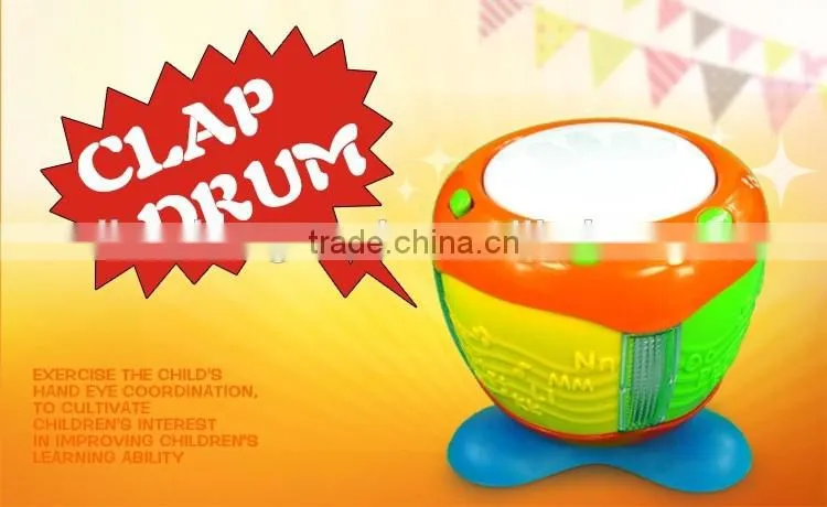 plastic educational musical drum toys for kids