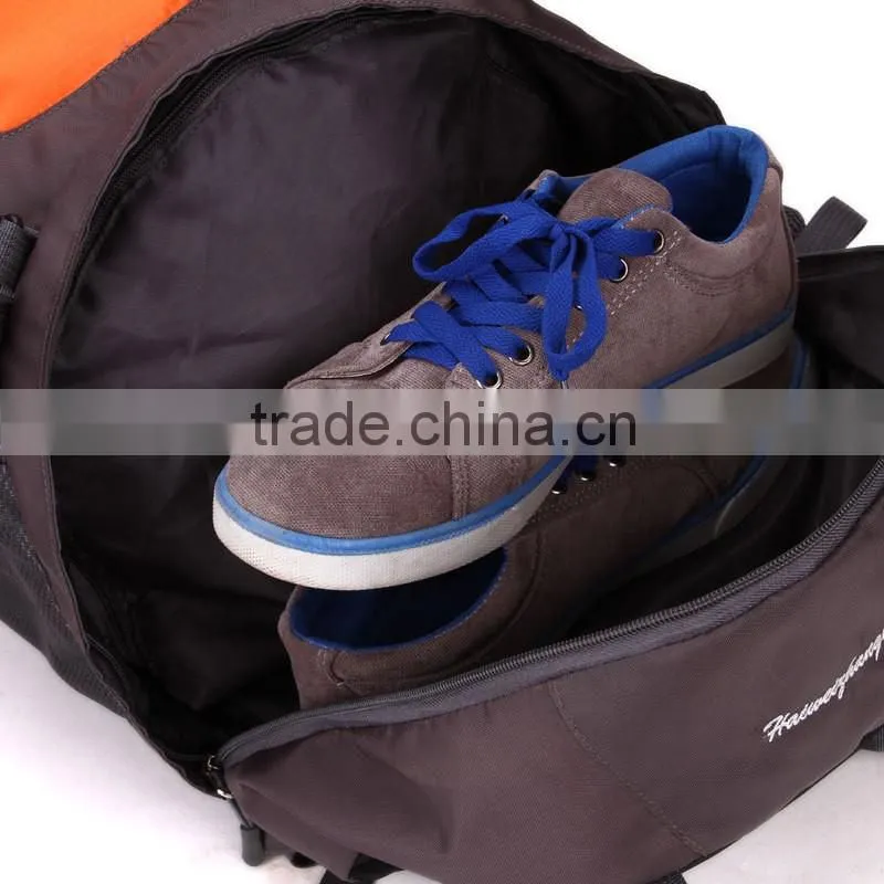 china wholesale light waterproof mountain top backpack with shoes bag drawstring backpack