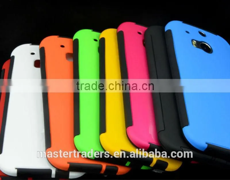 Cheap Waterproof Dirtproof Shockproof Hard PC Case For HTC One M8 With TPU Cover MT-3708
