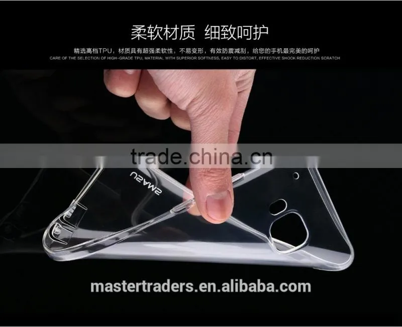 Original USAMS Yuanse Series Clear Soft TPU Back Case For HTC One M9 MT-3188