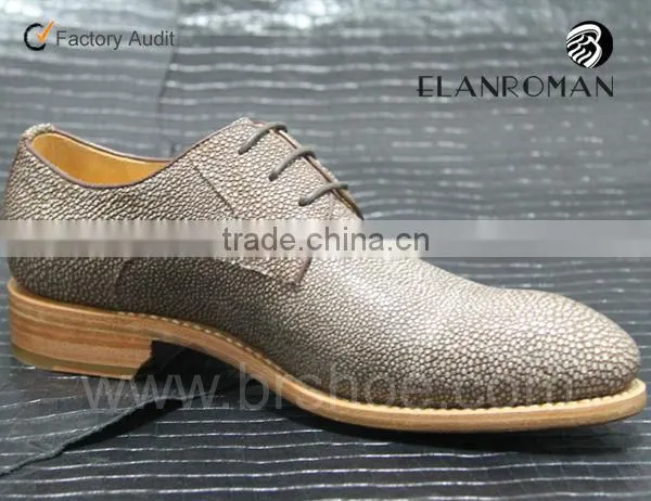 Hand made shoes with cow leather Dress men shoes