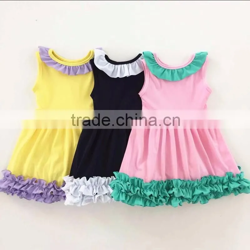 2016 chicken dress kids party dress child dress