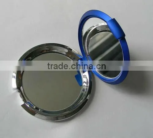 Fashion round plastic diamond double side sweet mirror