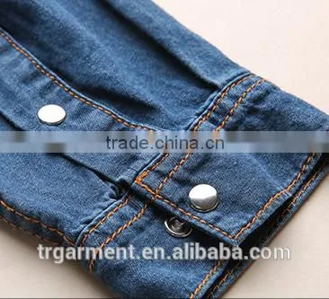 newest jean shirt floral jean tops jean summer shirts