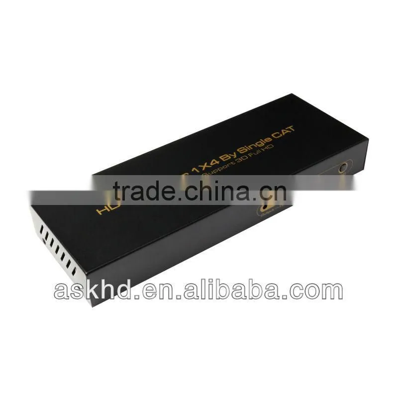 3D Support HDMI Splitter 1X4 By Single CAT up to 60M