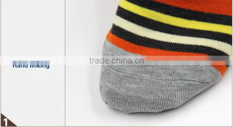 100% cotton socks seamless colourful mens socks