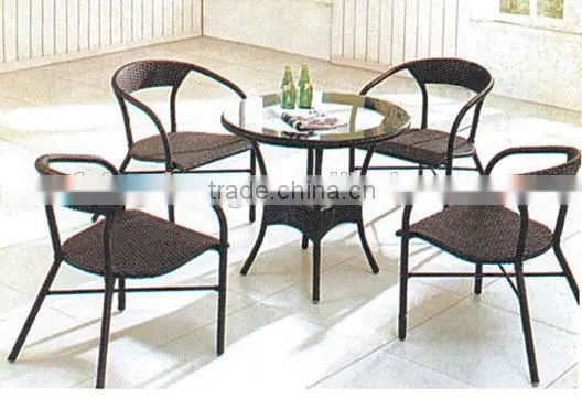 2016 New Outdoor Resin Wicker coffee shop furniture wholesale