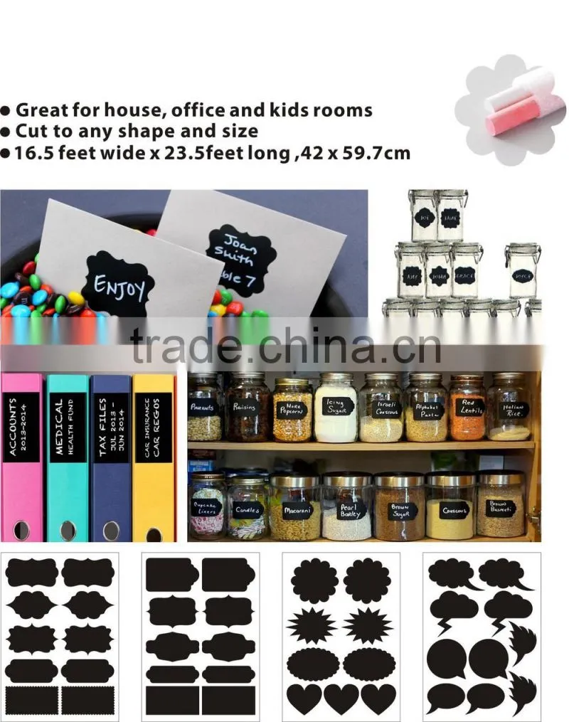 blackboard sticker removable chalkboard sticker on stock