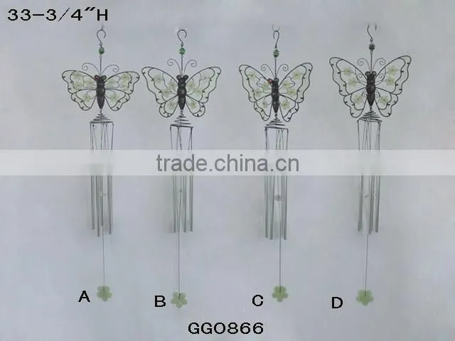 glass wind chime Aluminum Tube Plastic wind chimes Butterfly Wind chime
