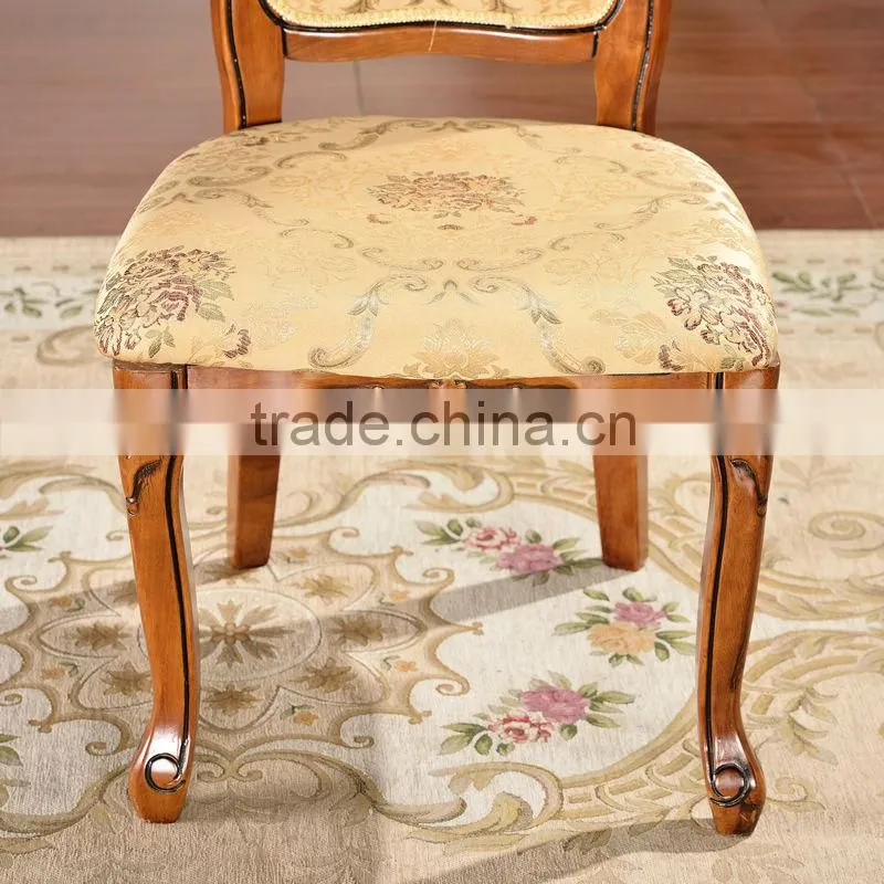 Best seeling durable hand carved wood chair wood dining chair 993B