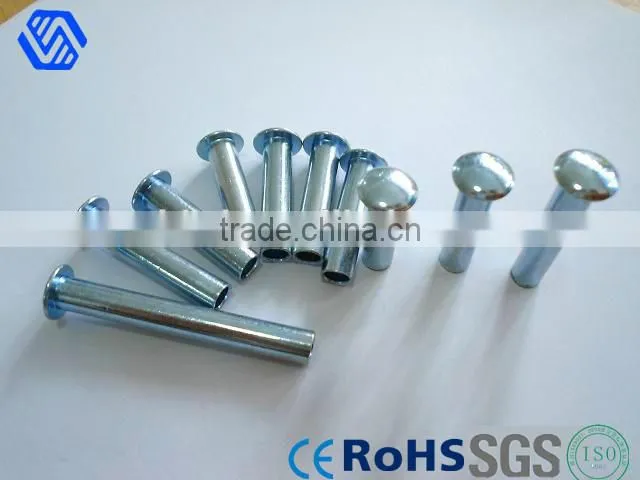 Nickle Plate Tubular Rivet Rivet, Hot Sale Flat Semi Tubular Rivet